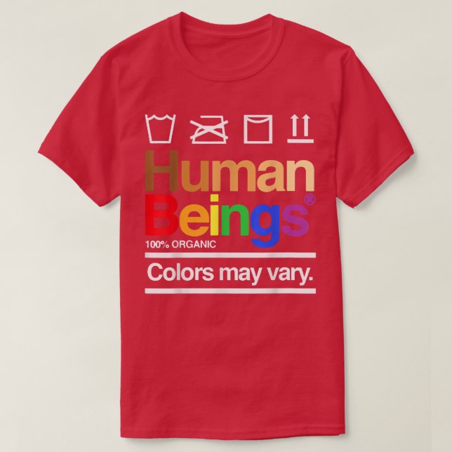 T-shirt Femmes Être humain 100 couleurs organiques peuvent (Design devant)
