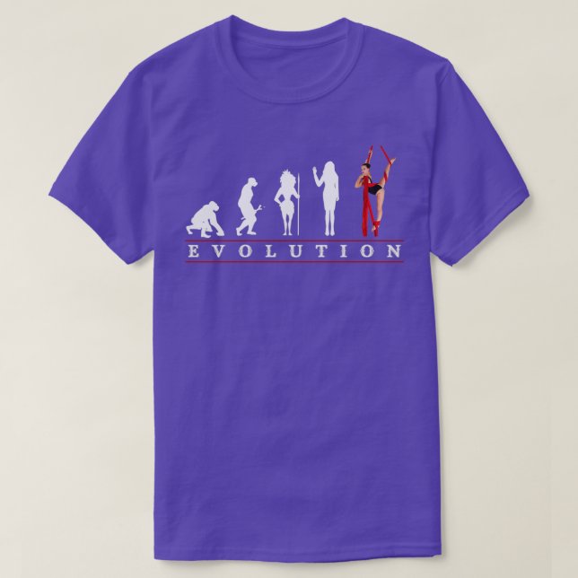 T-shirt Femmes Évolution de la soie aérienne de la femme (Design devant)