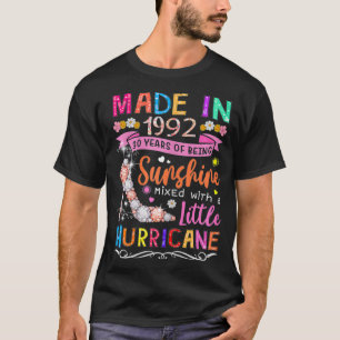 T-shirt Femmes Fabriquées En 1992 30 Ans D'Être Sunshine 3