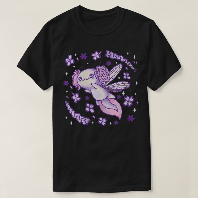 T-shirt Femmes Fairycore Aesthétique Kawaii Aolotl Fairy V (Design devant)