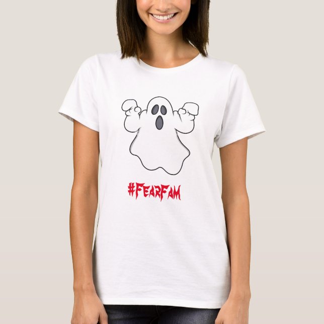 T-SHIRT FEMMES #FEARFAM GHOST (Devant)