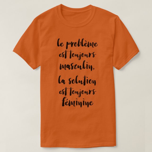 T-shirt Femmes Féministes Français pour francophones et Fr (Design devant)