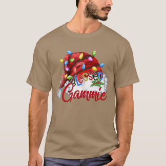 T-shirt Femmes Femmes Béni Gamme Santa Hat Noël Lumière