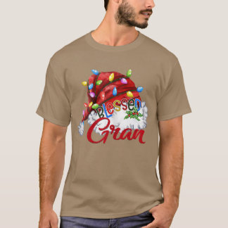 T-shirt Femmes Femmes Béni Gran Santa Hat Noël Li