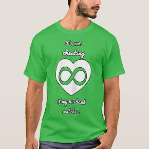T-shirt Femmes Femmes Ce n'est pas tricher si mon mari Wat
