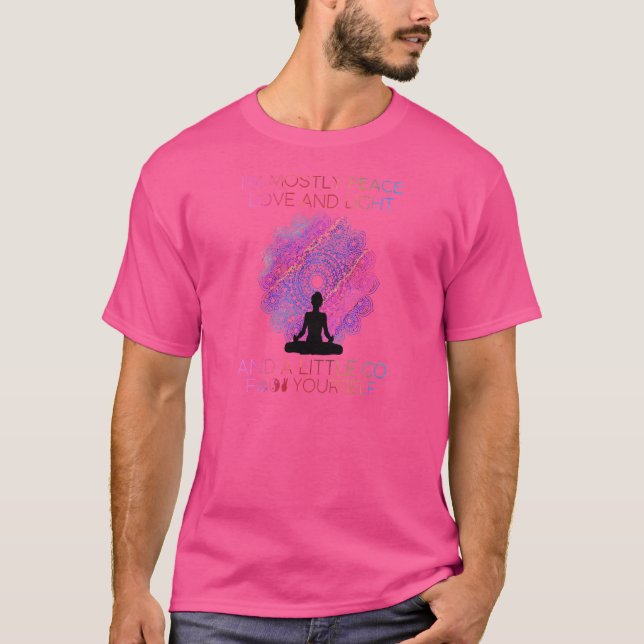 T-shirt Femmes Femmes Je suis principalement Peace Love An (Devant)