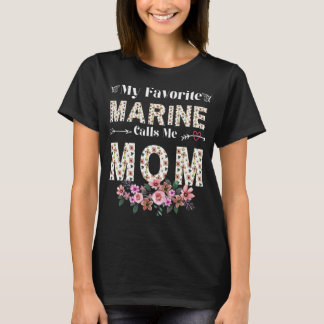 T-shirt Femmes Femmes Ma Marine Favorite Me Appelle Maman