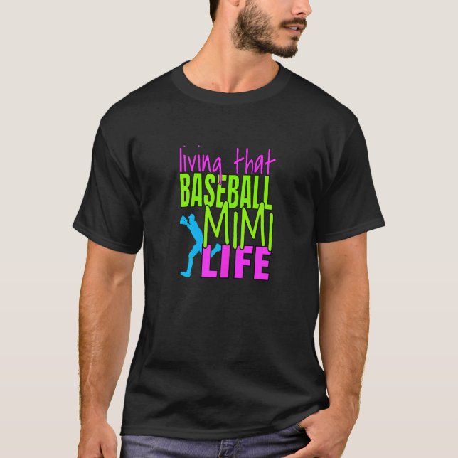 T-shirt Femmes Fier Baseball Mimi Grand-Mère Sports (Devant)