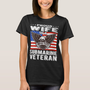 T-shirt Femmes Fier Épouse De Nous Sous-Marine Vétérinaire
