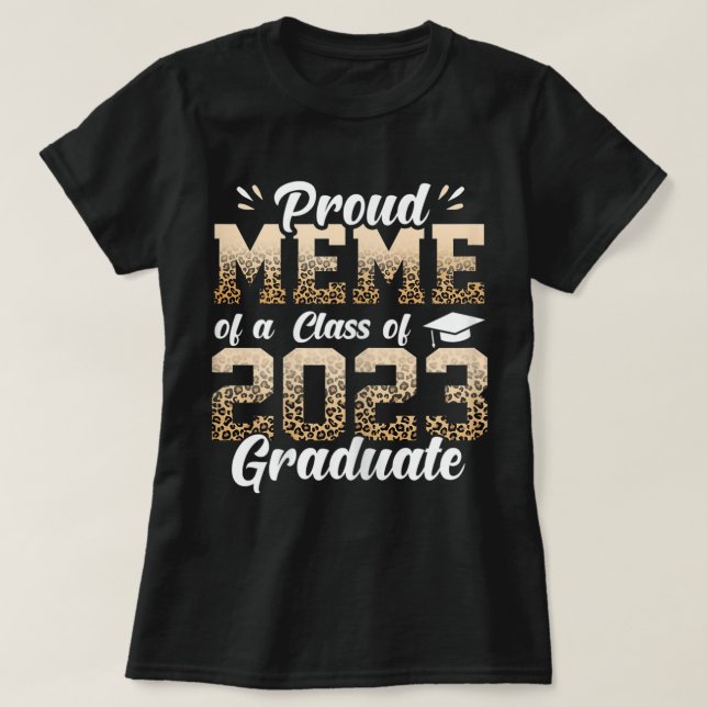 T-shirt Femmes Fières Mème senior 2023 Diplômé (Design devant)