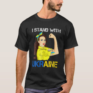 T-shirt Femmes Fille L'Ukraine Indestructible Je Me Tiens