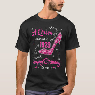 T-shirt Femmes Filles Est Né En 1929 Heureux Anniversaire