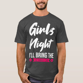 T-shirt Femmes Filles nuit J'apporterai la partie voiture 