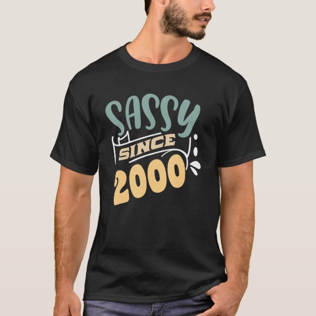 T-shirt Femmes Filles Sassy depuis 2000 Fête d'anniversair (Devant)