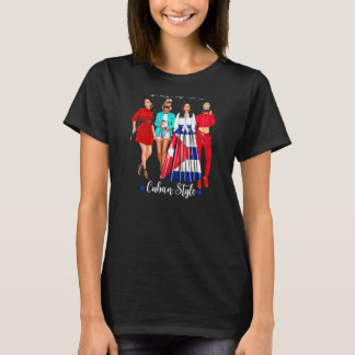T-shirt Femmes Filles Voyage Cubain Style Vacances Cute Fe