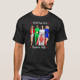 T-shirt Femmes Filles Voyage Niagara Falls Vacances Cute W