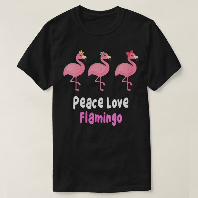 T-shirt FEMMES Flamands amusants, amour de la paix, flaman (Design devant)