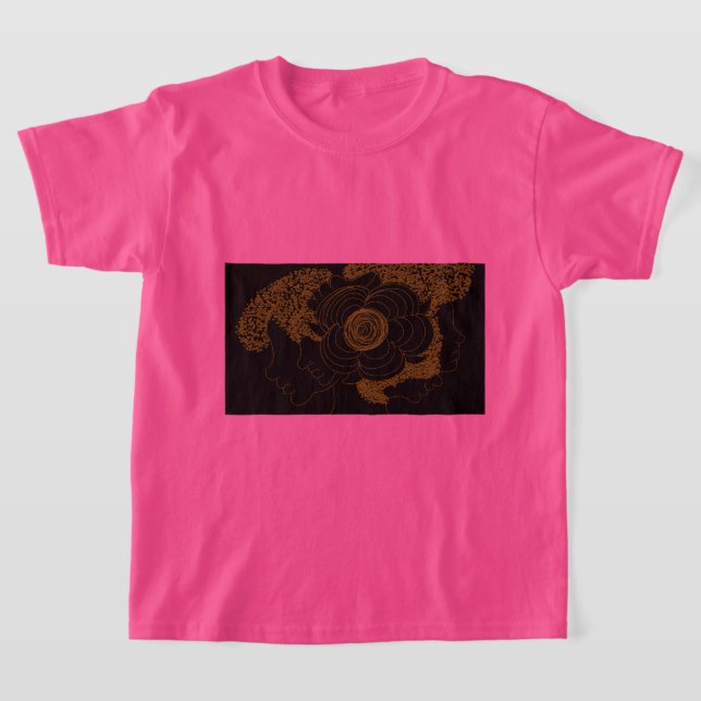 T-shirt Femmes Fleur Dorée (Poser)