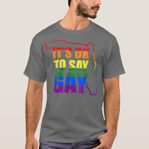 T-shirt Femmes Floride Gay dire gay Trans rester fier LGBT