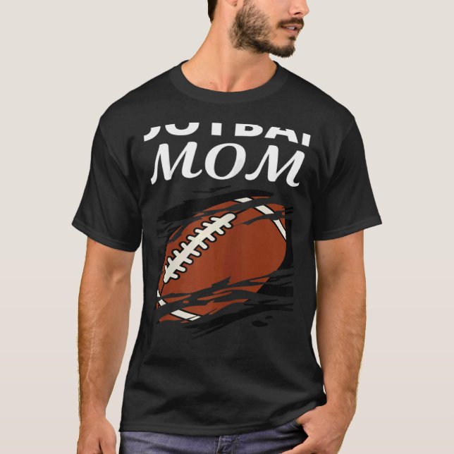 T-shirt Femmes Football Maman Des Garçons J'Aime Le Footba (Devant)