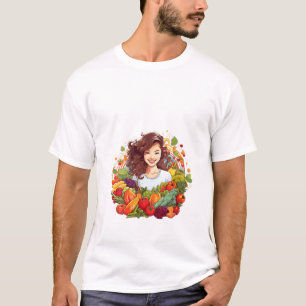 T-shirt FEMMES fruits frais légumes