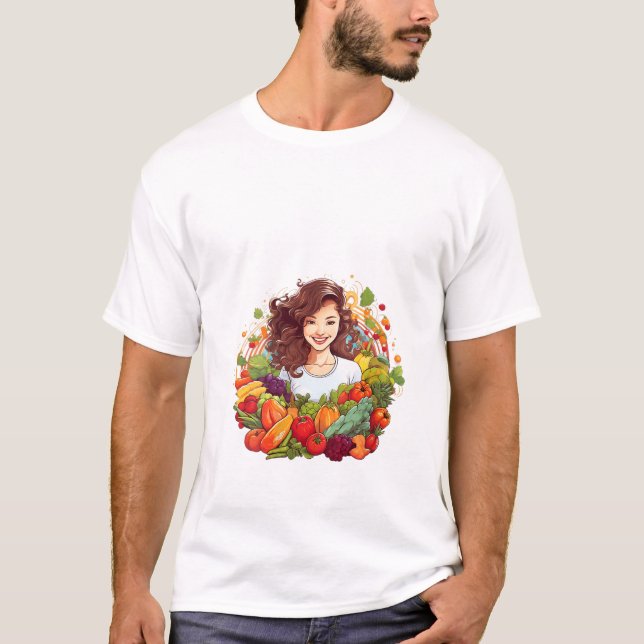T-shirt FEMMES fruits frais légumes (Devant)