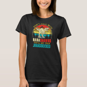 T-shirt Femmes Fun Femmes Retro Nanasaurus Dinosaur Rex Mo