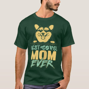 T-shirt Femmes Funny Best Corgi Maman Toujours drôle corgi