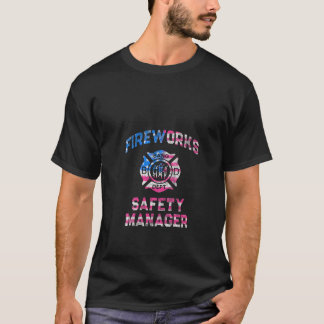 T-shirt FEMMES Funny FIREWORDS GESTIONNAIRE DE SÉCURITÉ Di