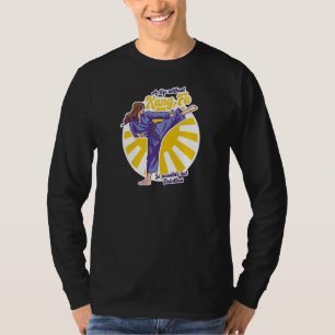 T-shirt Femmes Funny Kung Fu Entraînement Ceinture noire K
