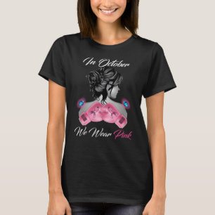 T-shirt Femmes Gants Boxe En Octobre Nous Portons Le Sein
