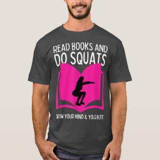 T-shirt Femmes Gym Motivation Drôle Amateurs de livre