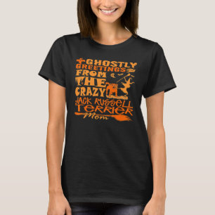 T-shirt Femmes Halloween Ghoost Salutations Crazy Jack Rus
