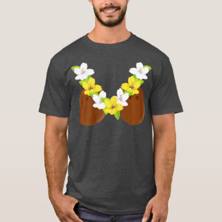 T-shirt Femmes Hawaii Coconut Bra Funny Hawaii Bikini Co