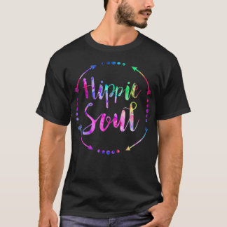 T-shirt Femmes HIPPIE ÂME arc-en-ciel Hippy mode de vie hi