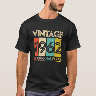 T-shirt Femmes Hommes 60E Anniversaire - 1962 Vintage Tous