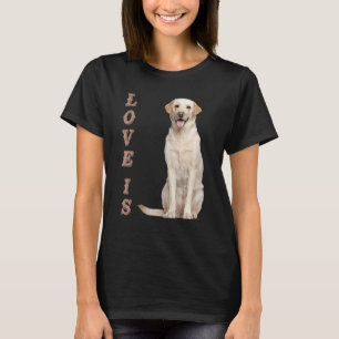 T-shirt Femmes Hommes Enfants Chien Lab Blanc Retriever La
