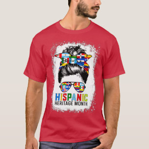 T-shirt Femmes Hommes National Hispanique Mois du patrimoi
