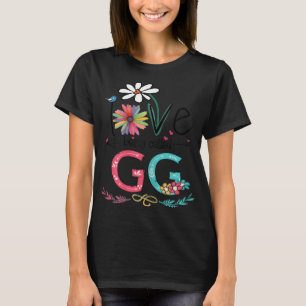 T-shirt FEMMES I Love Etre appelée Gg Sunflower Mère D