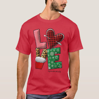 T-shirt Femmes I Love grand-mère Life LOVE light