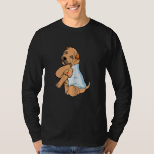 T-shirt Femmes I Love Maman Tattoo Shar Pei Maman Chien Fe