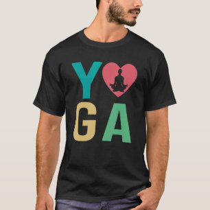T-shirt Femmes I Love Yoga Kundalini Ashtanga Hatha Asanas