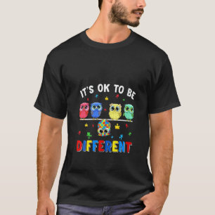 T-shirt Femmes Il est ok d'être différent chouette animal 