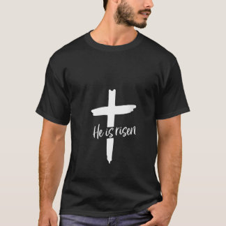 T-shirt Femmes Il est ressuscité Jésus chrétien Jour de Pâ