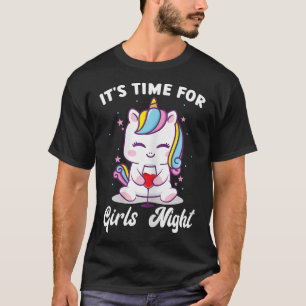 T-shirt FEMMES il est temps pour les filles soirée de soir