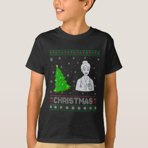 T-shirt Femmes Infirmière Praticien Xmas Arbre Éclairage l