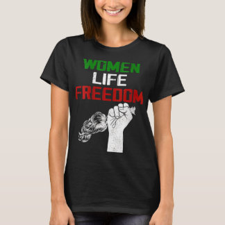 T-shirt Femmes Iran Zan Zendegi Azadi Perse Femme Vie F