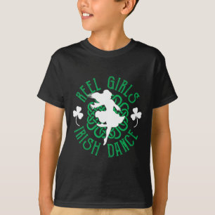 T-shirt Femmes Irlandais Step Dancer Step Danser Reel Girl