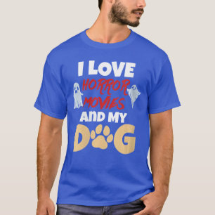 T-shirt Femmes J'adore Les Films D'horreur Et Ma Citation 