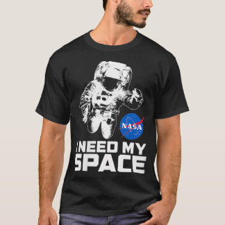 T-shirt Femmes J'ai besoin de mon espace avec l'astronaute